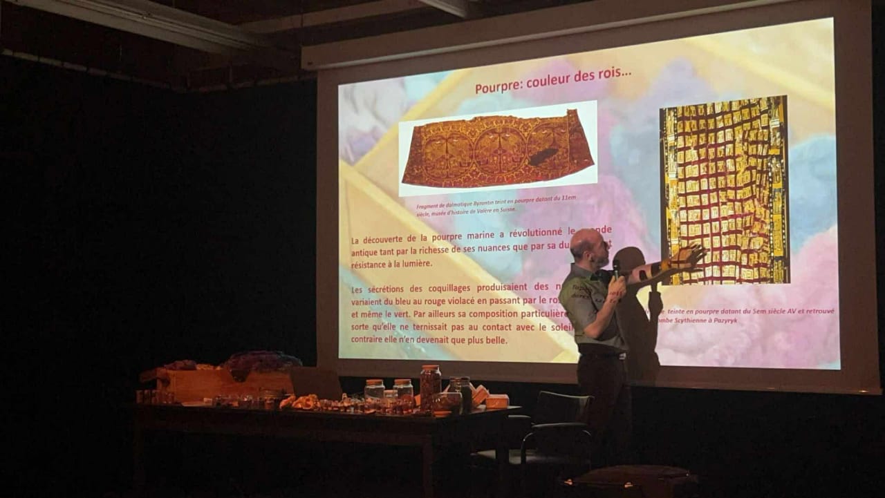 Mohamed Nouira giving a lecture and workshop at the Museum of Modern Art in Geneva, 2024